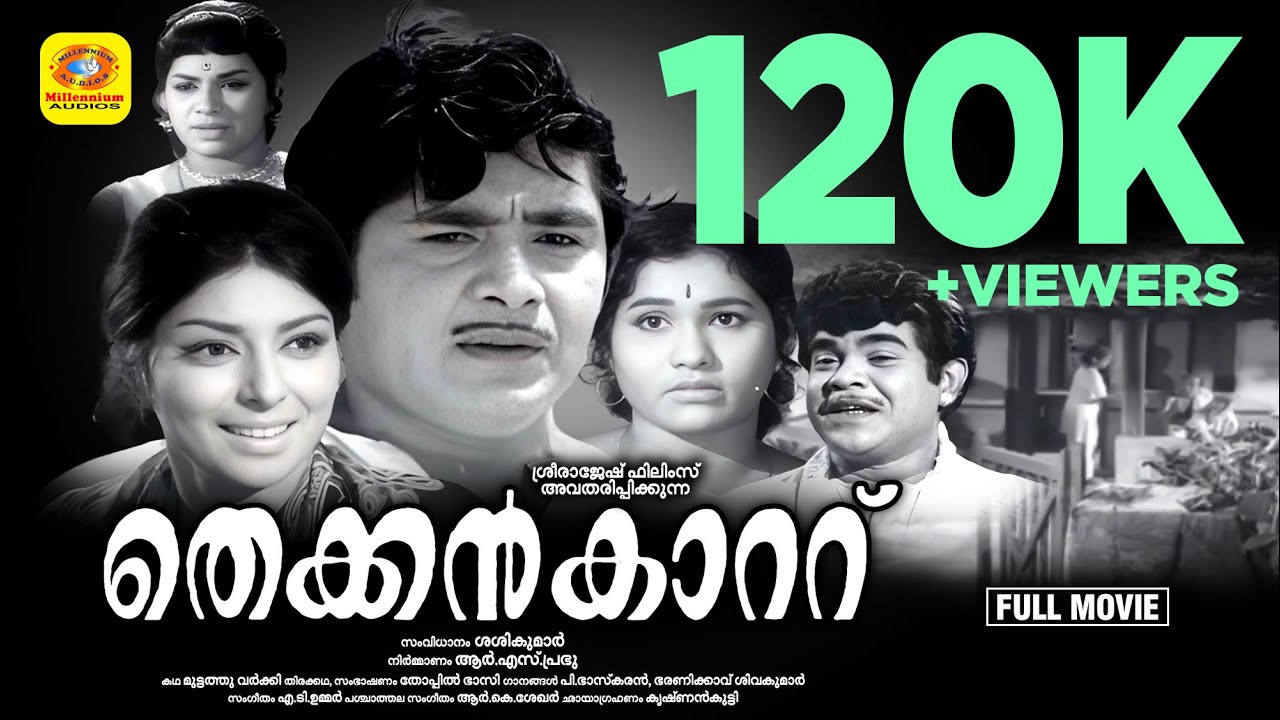 തെക്കൻകാറ്റ് | Thekkan Kattu | Madhu & Sharada, Sukumari, Sujatha | Malayalam Black&White Full Movie