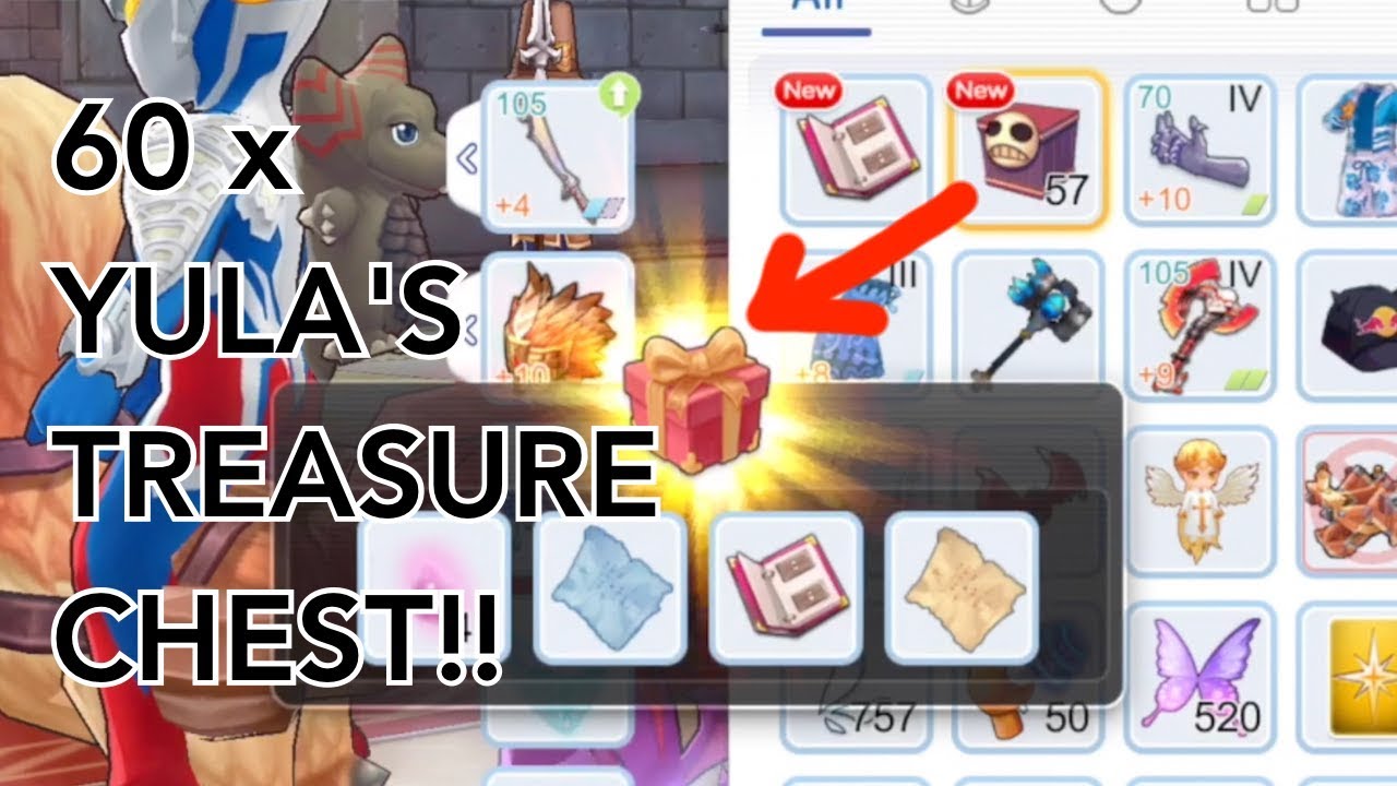 60 x YULA'S TREASURE CHEST OPENING!! RAGNAROK MOBILE YouTube