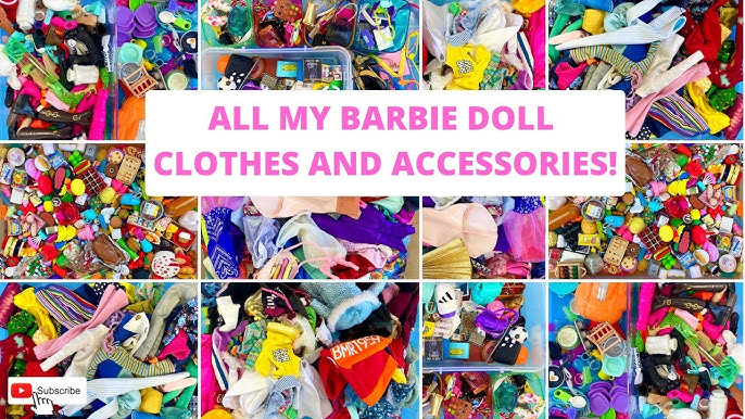 All My Barbie Doll Clothes And Accessories I Ever Had Review!!