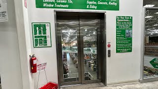 2 ThyssenKrupp Aurora glass elevators at Menards, Hodgkins Illinois