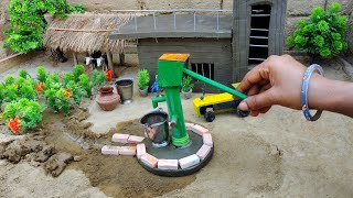 DIY how to make cow shed | house of animals | horse house - cow shed | mini hand pump |woodwork