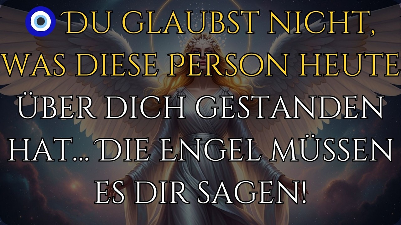 🧿 Du glaubst nicht, was diese Person heute über dich gestanden hat… Die Engel müssen es dir sagen!