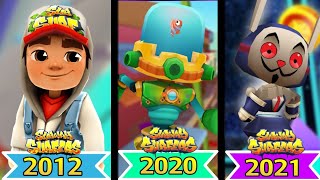 SUBWAY SURFERS 1.99 - TODOS PERSONAGENS E BOARDS 2012 A 2019, FEVEREIRO,  GAMEPLAY 