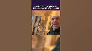 Poorly Fitted Windows Casuing Damp Issues #shorts