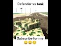 defender vs tank