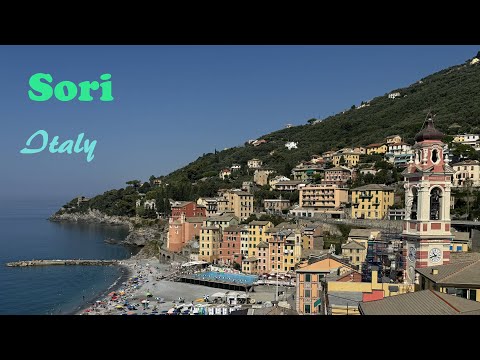 Sori. Ligurian pearl on the Golfo Paradiso, Genova, Italy.
