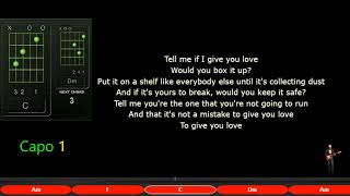 Alex Warren - Give You Love - Lyrics Chords Vocals