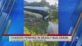 At least 5 dead after crash involving bus, 6 vehicles on I-95 in Stafford County: VSP