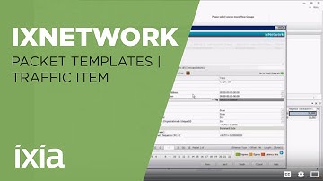 IxNetwork Edit Packet Templates for Traffic Item