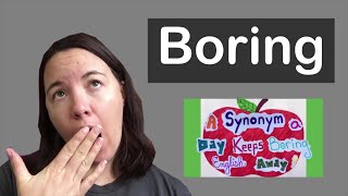English Synonyms of Boring