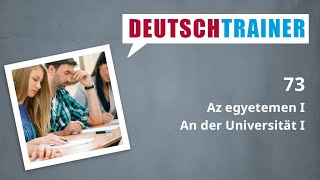 Német kezdőknek (A1/A2) | Deutschtrainer: Az egyetemen I