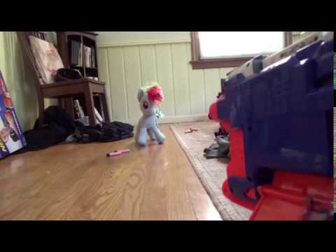 Rainbow Dash Gets Rekt by Nerf Hyperfire