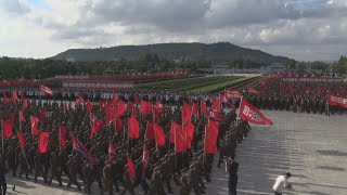 党員1万2千人が復旧に平壌出発 北朝鮮の台風被害