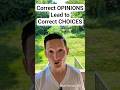 Correct OPINIONS lead to correct CHOICES.#stoicism #stoic #addictionrecovery #sobriety #doctor