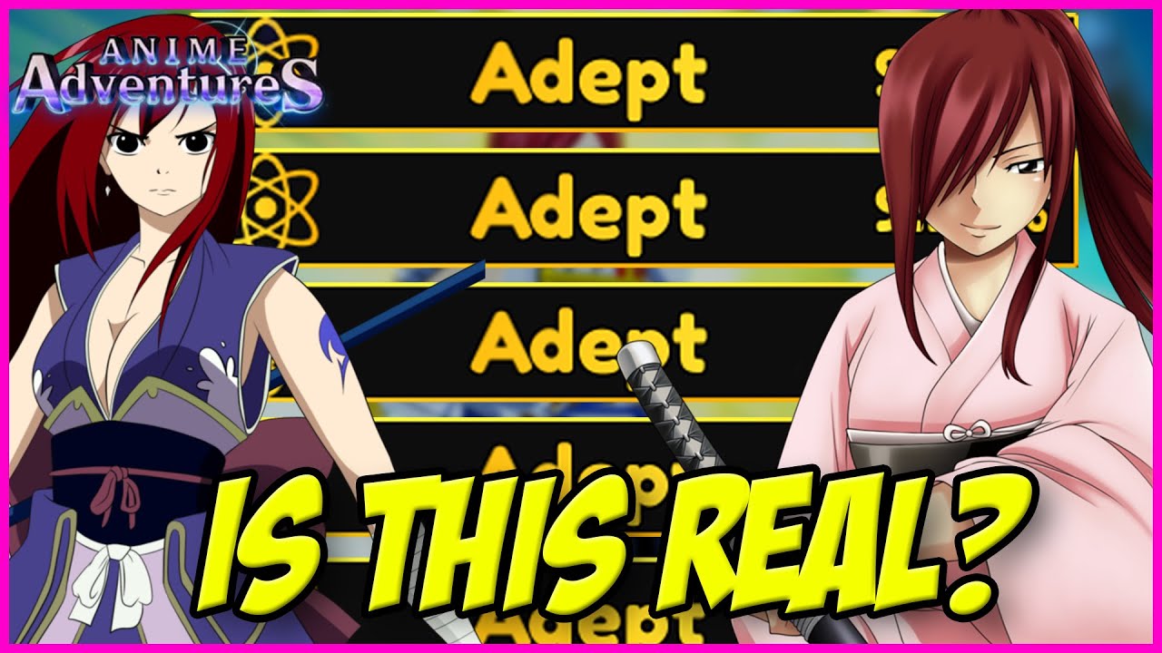 Getting Scammed out of 6000 Robux Rolling Traits on Mythical Erza in Anime Adventures Update 6