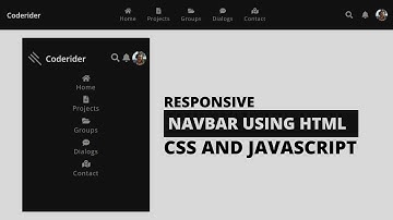 How to Create Responsive Navbar using HTML CSS and JavaScript