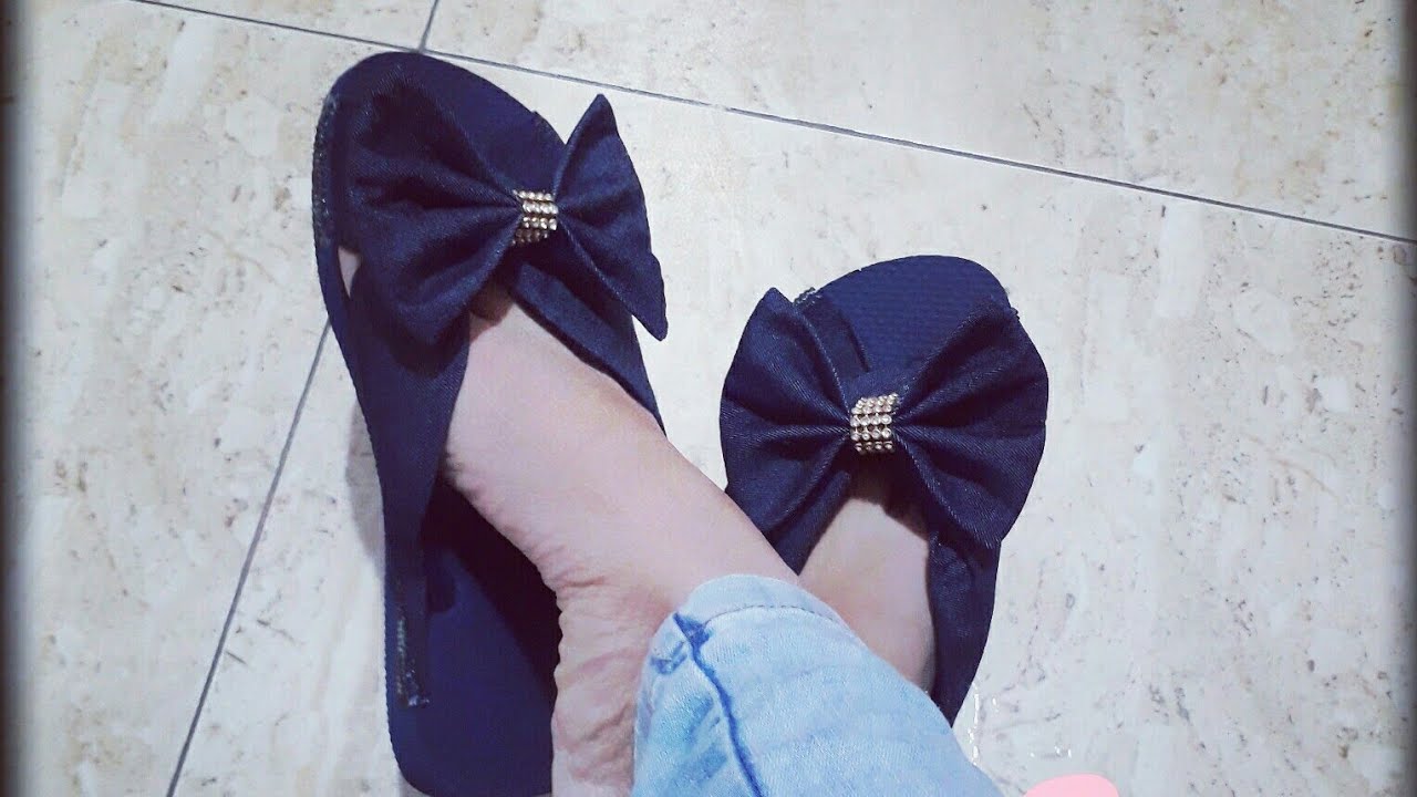 Havaiana com Tecido/modelo charmosa/VANESSA ARTEIRA