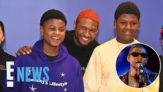 Find Out the Advice Usher's Sons Gave Him Before His Super Bowl Performance | E! News
