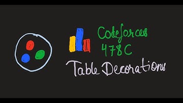 Greedy Practice 1 - Table Decorations | Codeforces