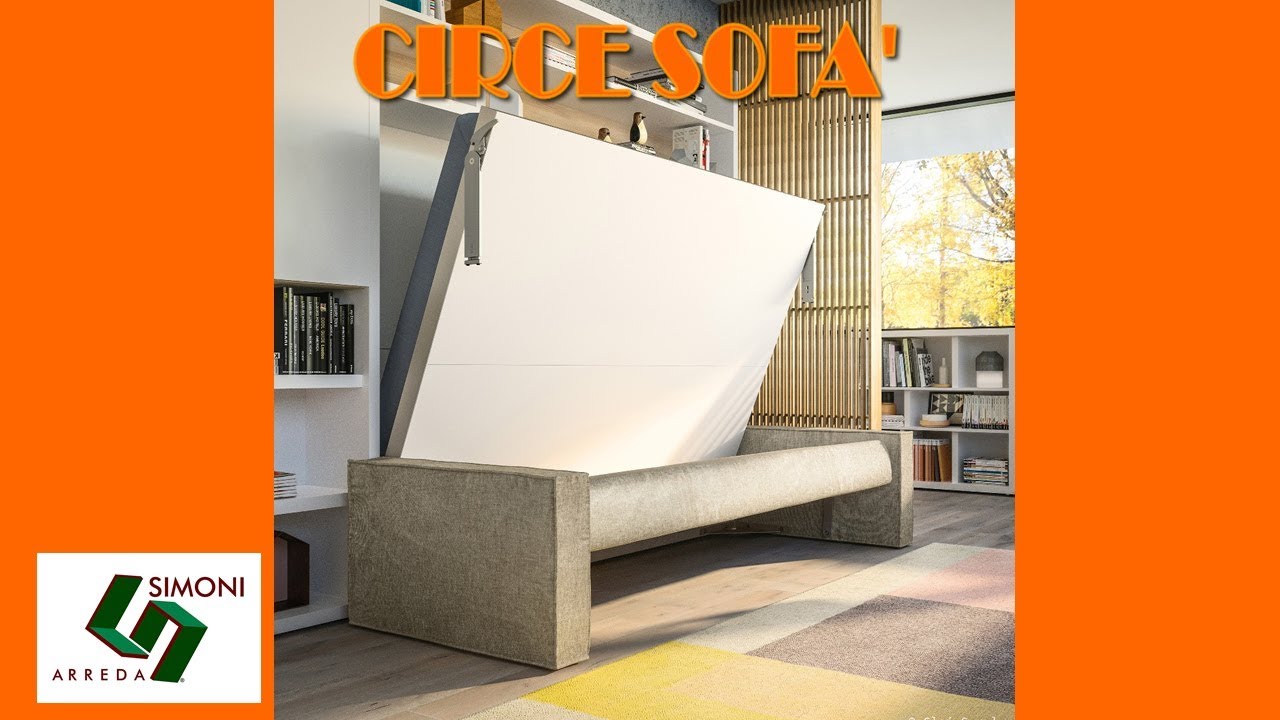 Murphy Bed With Sofà Circe Made In Italy