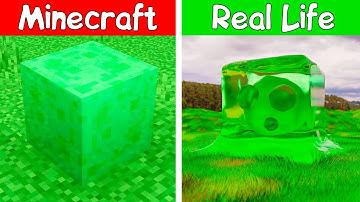 Realistic minecraft ! Realistic water ! lava ! Slime block