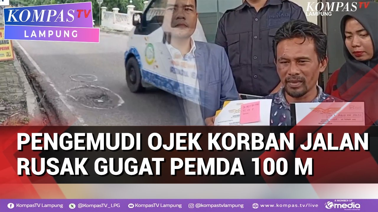 Pengemudi Ojek Korban Jalan Rusak Gugat Pemda RP 100 M
