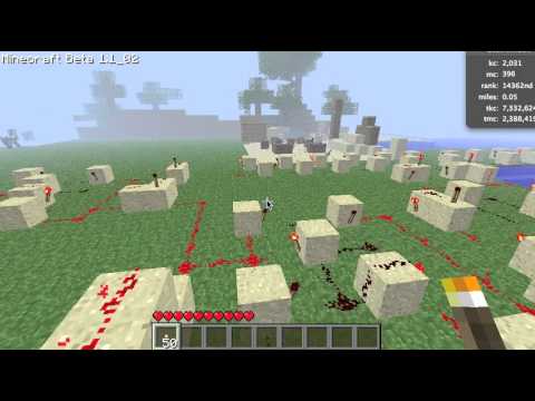 [Commentary] Counter With 7 Segment Display - MineCraft