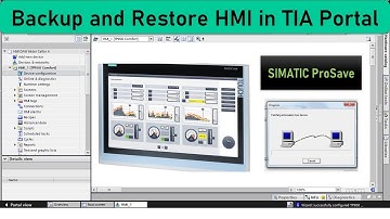 How to Backup and Restore HMI using TIA Portal V15 | Siemens  PLC | HMI | SCADA | Automation