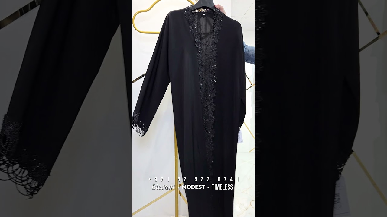 WhatsApp: +971 52 522 9741 Luxury Abayas – timeless elegance, premium quality