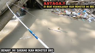 YA AMPUN.!! MANCING SEHABIS HUJAN BESAR DI BAWAH POHON TUMBANG || STRIKE IKAN BESAR SAMPAI KUALAHAN