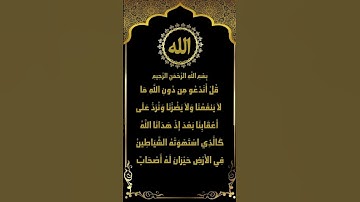 إبداع في تلاوة سورة الأنعام (71-72) الشيخ ياسر سلامة