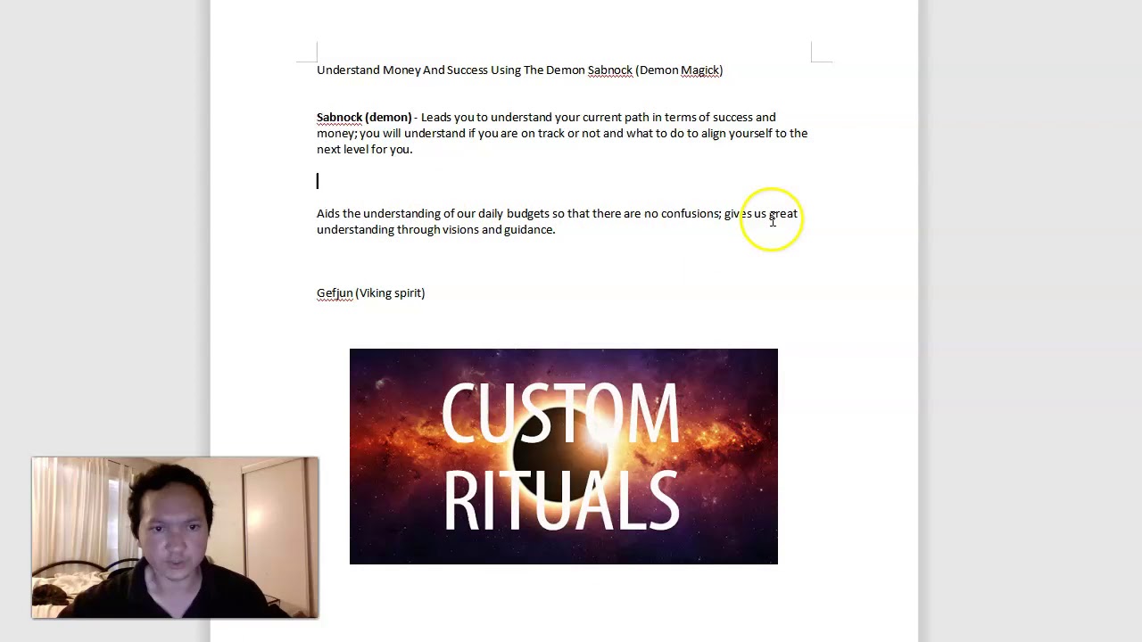 Understand Money And Success Using The Demon Sabnock (Demon Magick)