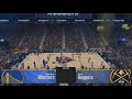 Warriors vs Nuggets Western Quarterfinals Game 1 | Mock NBA 2K24 Playoffs