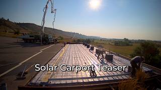 Teaser-- Off-Grid Solar Carport Timelapse