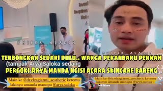 Akhirnya terbongkar sejak dulu momen Arya manda terciduk ngisi acara bareng di pekanbaru