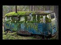 Father and son found an abandoned bus in the forest. They were stunned by what they saw inside