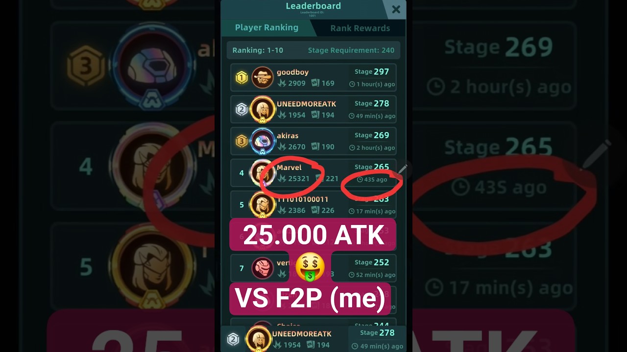 25.000 ATK vs F2P 🫰✌️ Full Video 👇 Galaxy Defense Ark Survival