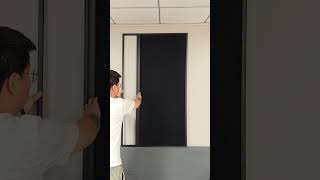 Sliding Window Blinds | Solid Black Color, Double-layered 100% Honeycomb Fabric. #windowblinds #home