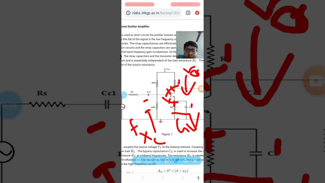 Frequency Response of BJT CE Amplifier Lab Experiment