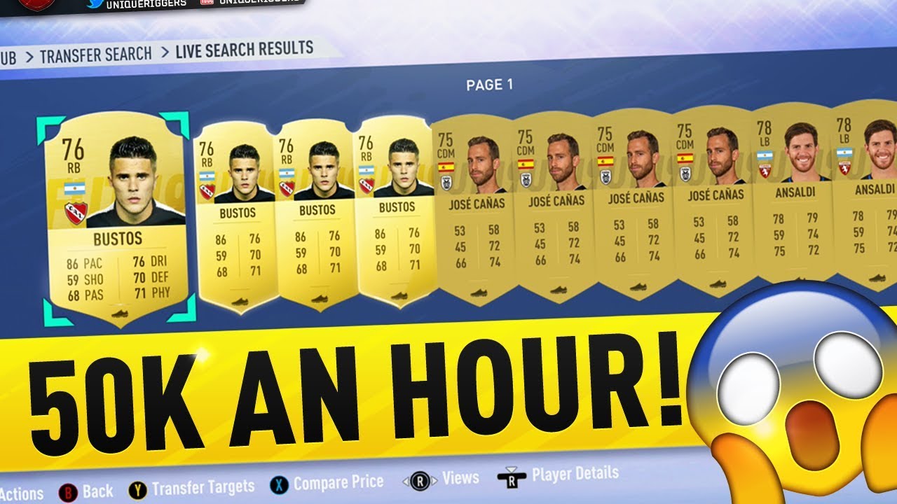 HOW TO MAKE 50K COINS AN HOUR | FIFA 19 ULTIMATE TEAM TRADING METHOD