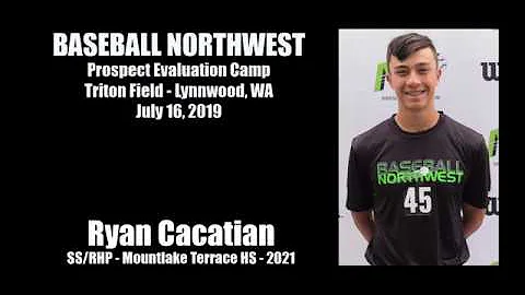 Ryan Cacatian Baseball Skills Video