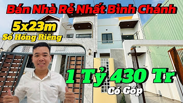 Nhà Đẹp Rẻ Bình Chánh | Bán Nhà Ngộp Chợ Bình Chánh 5x23m SHR Đã Hoàn Công Đường Đinh Đức Thiện
