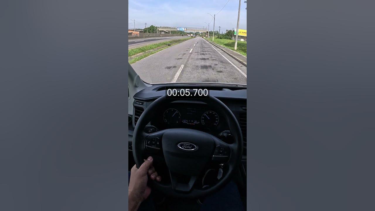 Transit 2026 no teste de 0 a 100! #fordtransit #furgão #ford