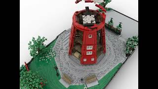 Scale model of a Windmill in LEGO