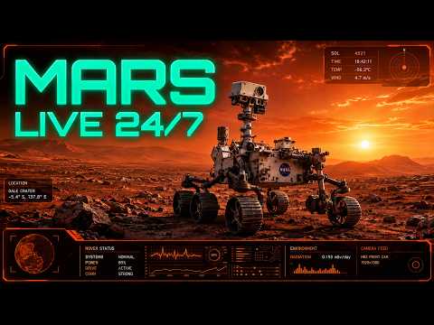 🔴 LIVE | Mars Surface 24/7 – NASA Perseverance & Curiosity Rover Footage with Real-Time Data