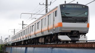 中央線E233系グリーン車組込試運転