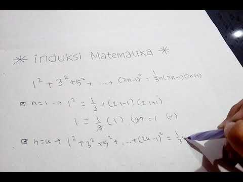 Soal Jawab Induksi Matematika Deret Bilangan Ganjil Kuadrat Youtube