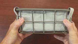 Iron Wire Storage Basket with Liner