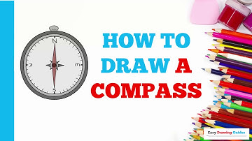 How to Draw a Compass in a Few Easy Steps: Drawing Tutorial for Beginners