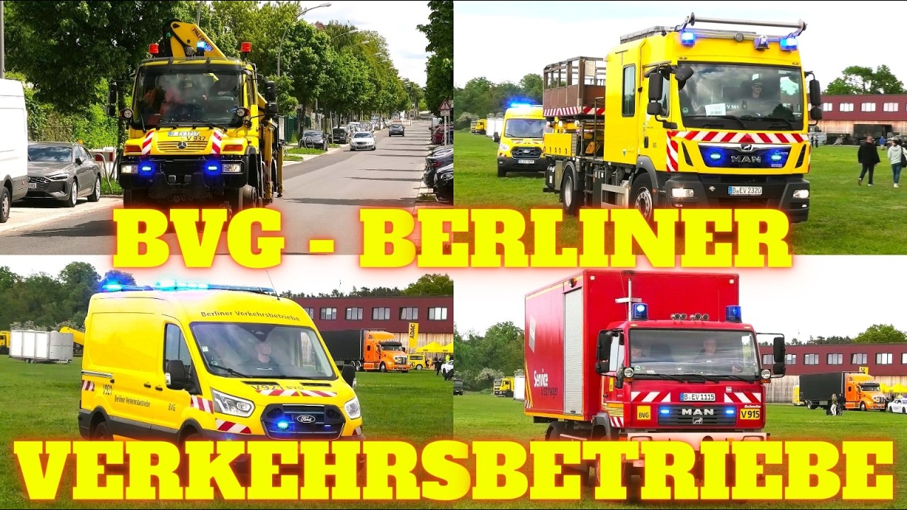 [SPECIAL VIDEO] Mit BLAULICHT zu den Öffis! TURMDREHWAGEN uvm. der BVG ...